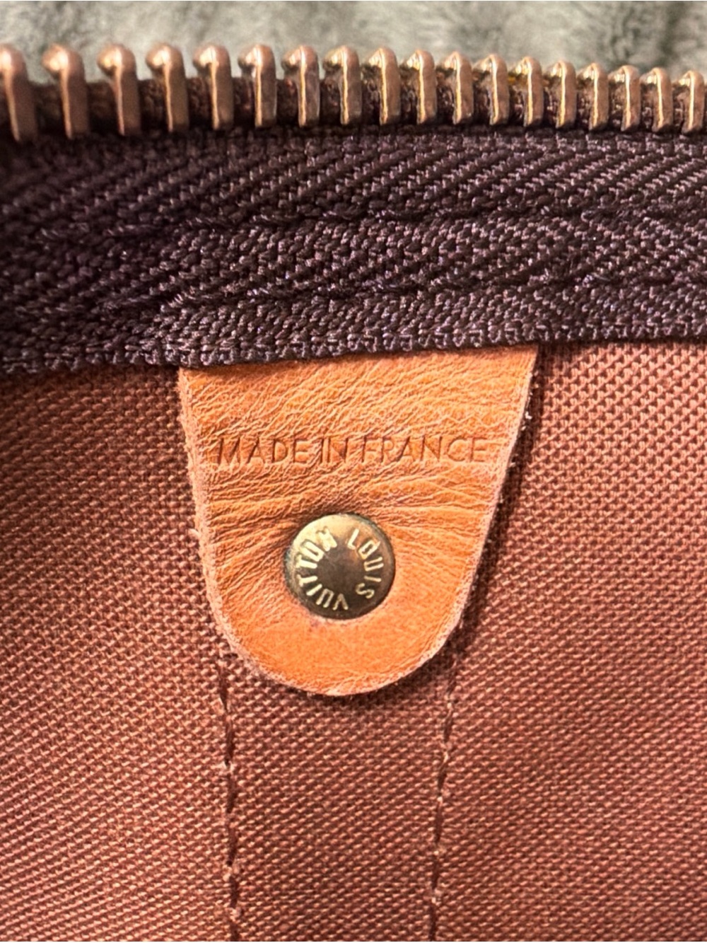 Authentic!Louis Vuitton Brown Monogram Duffel with Tan Leather Trim - Picture 13 of 16
